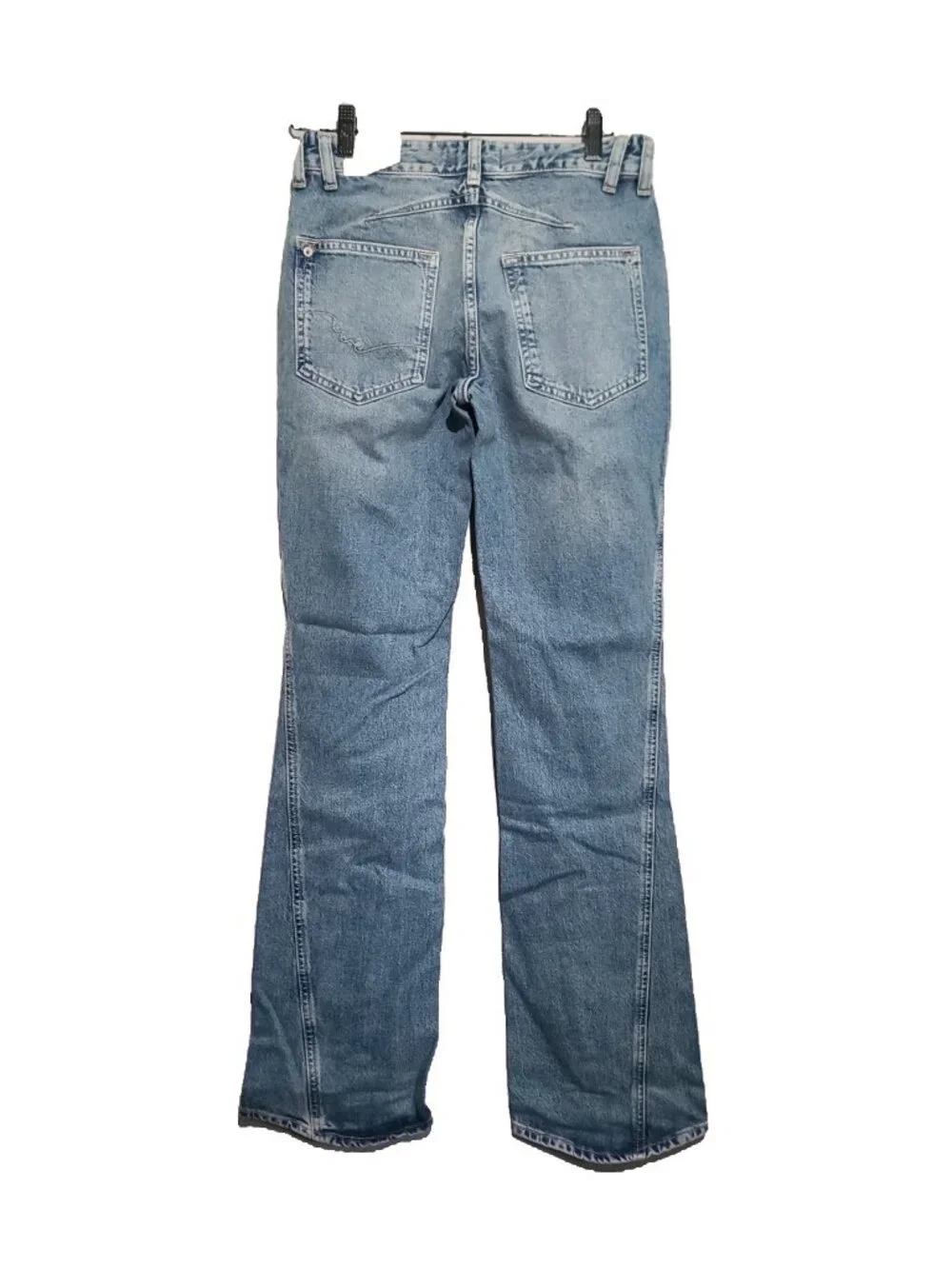Free People CARNIVALE LOW RISE BOOTCUT Jeans Size 25 Blue NWT